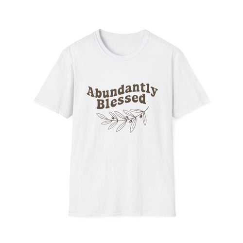 Abundantly Blessed Unisex T-Shirt, Faith-Based Tee, Inspirational Graphic Shirt, Casual Wear, Gift for Christians