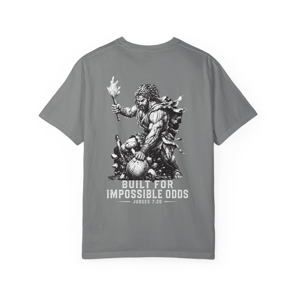 Built For Impossible Odds Shirt, Christian Gym Shirt, Judges 7 20 Tee, Christian Streetwear, Biblical Warrior Shirt, Faith Gym Tee