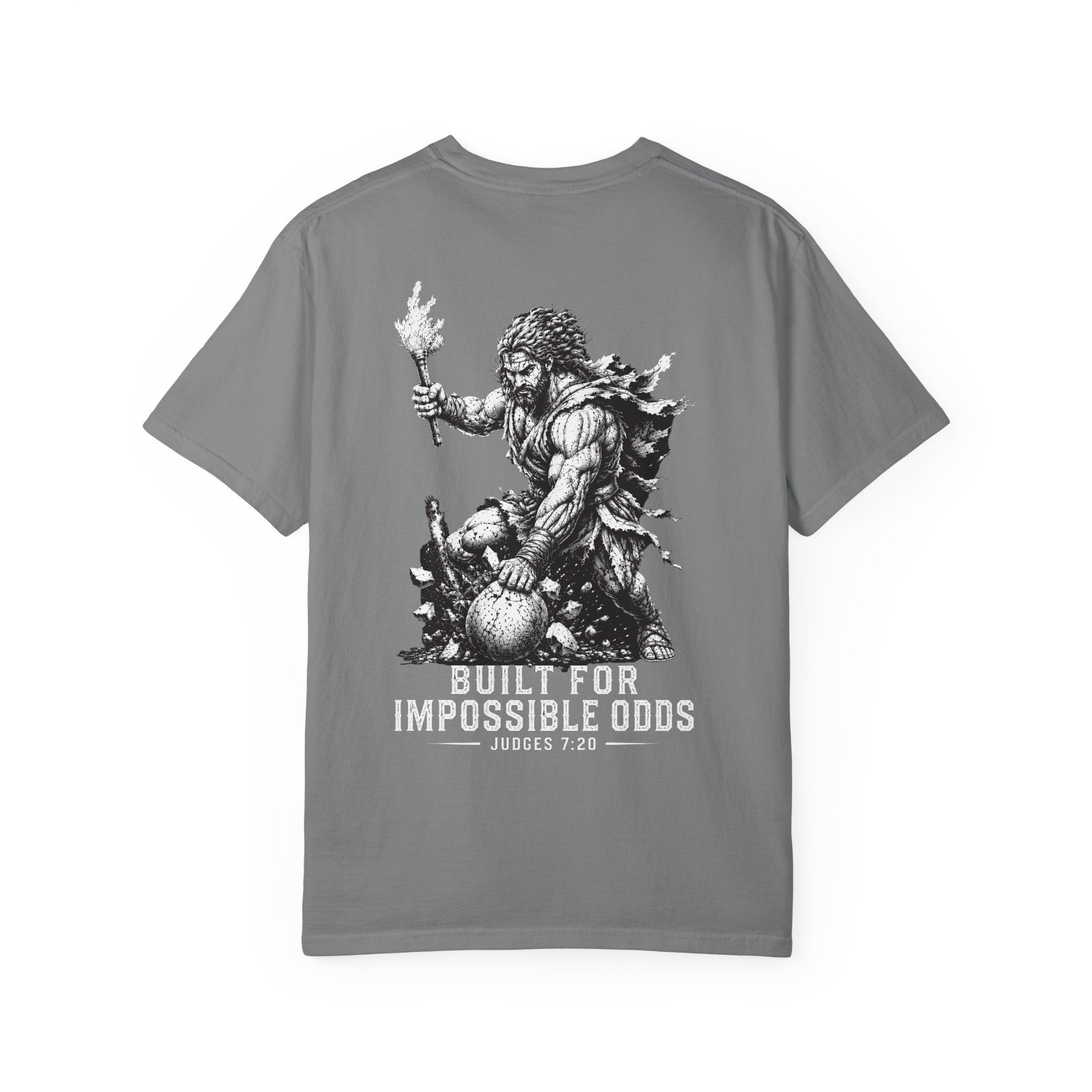 Built For Impossible Odds Shirt, Christian Gym Shirt, Judges 7 20 Tee, Christian Streetwear, Biblical Warrior Shirt, Faith Gym Tee