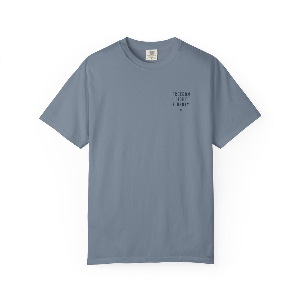 Faith Over Fear Shirt, Christian Surf Tee, Patriotic Christian Shirt, Freedom Light Liberty