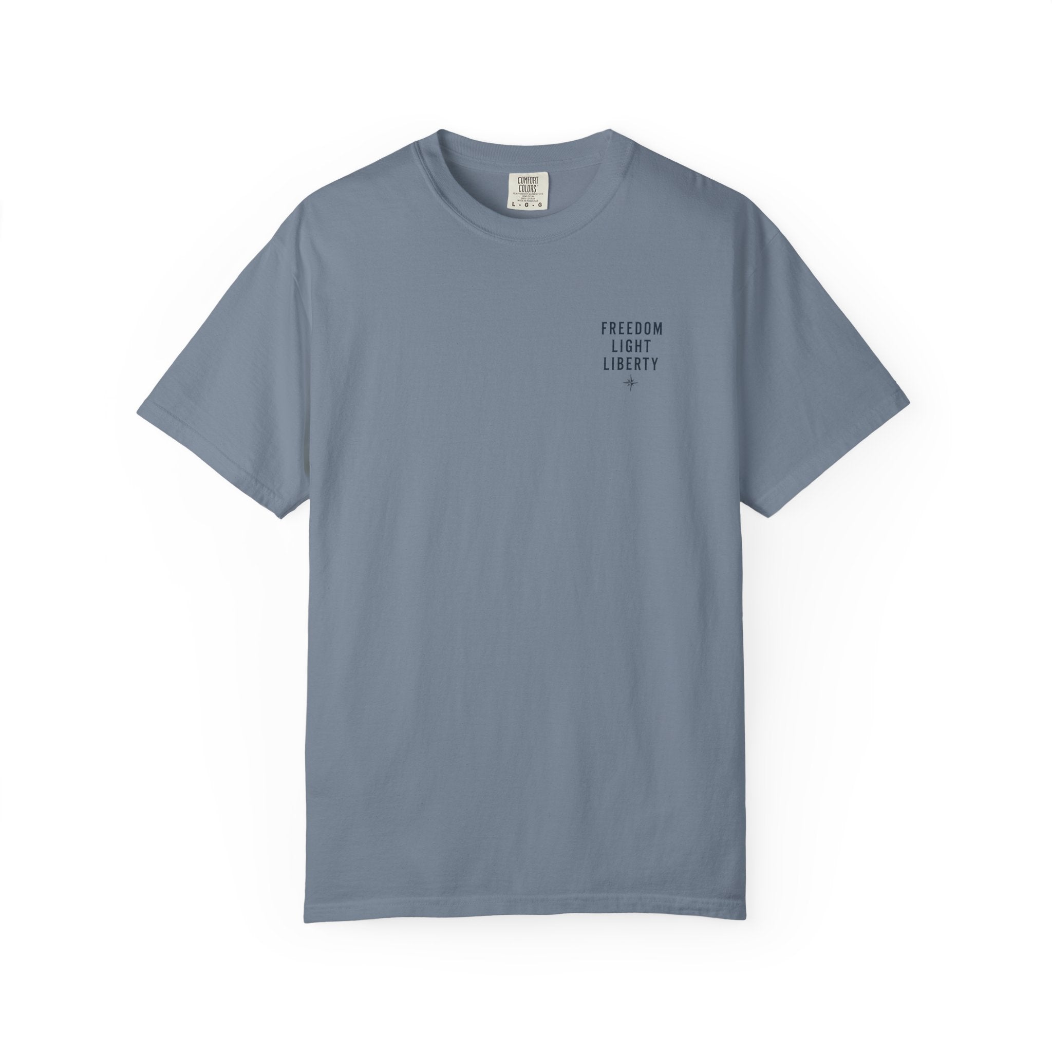 Faith Over Fear Shirt, Christian Surf Tee, Patriotic Christian Shirt, Freedom Light Liberty
