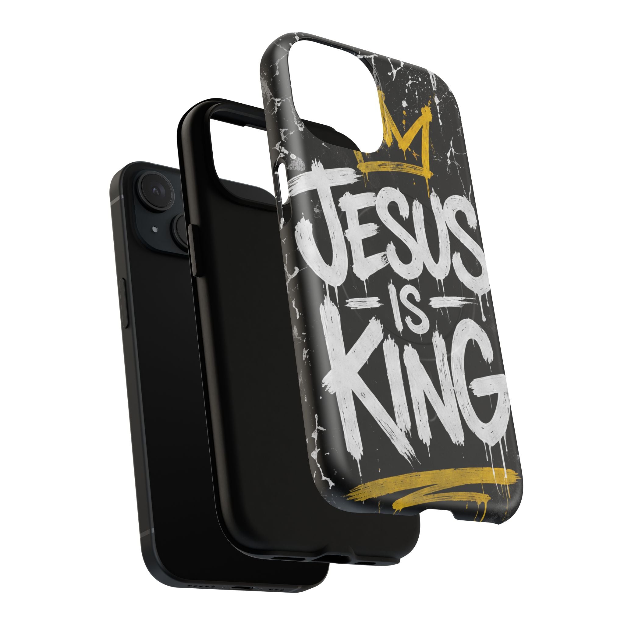 Jesus Is King Christian Graffiti Tough Magnetic Phone Case