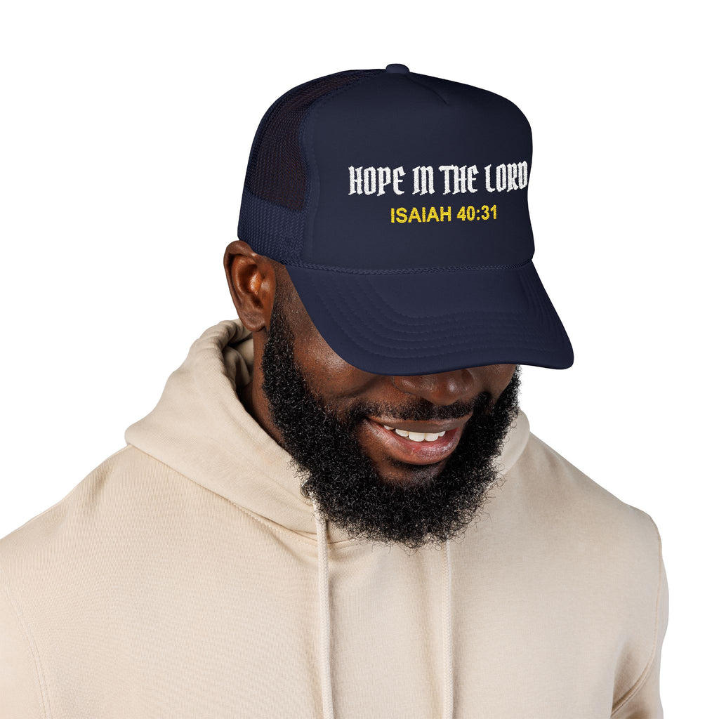 HOPE IN THE LORD Christian Foam Trucker Hat