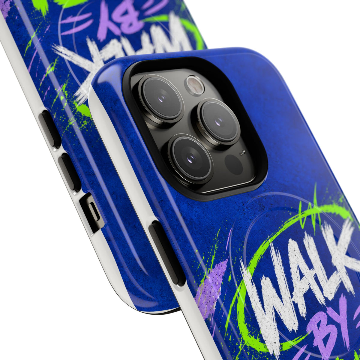Walk by Faith Not by Screen Time Christian Tough Magnetic Phone Case