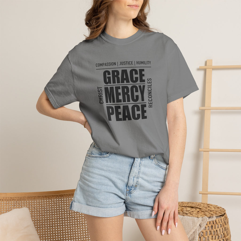 Grace Mercy Peace | Christian Tee