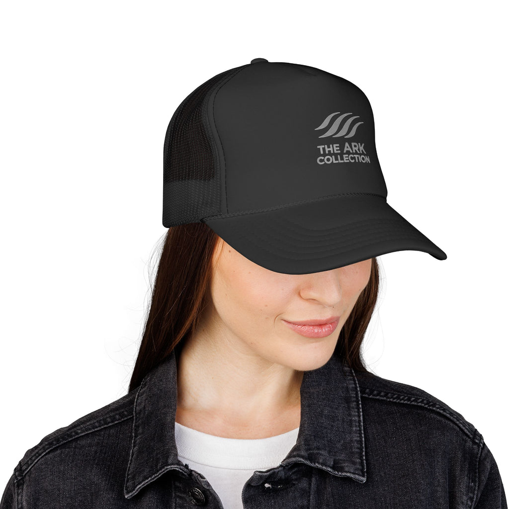 The Ark Collection Trucker Hat Black Mesh Christian Streetwear Noahs Ark Hat Snapback