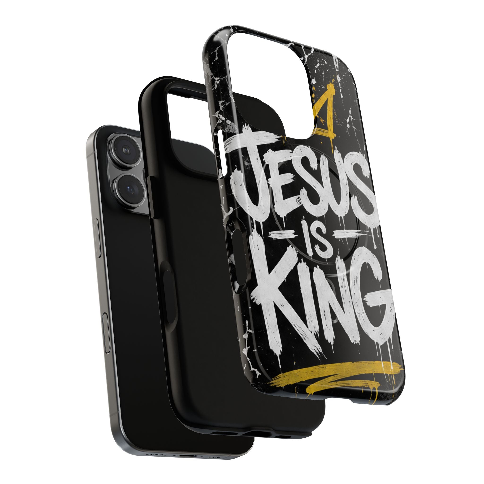 Jesus Is King Christian Graffiti Tough Magnetic Phone Case