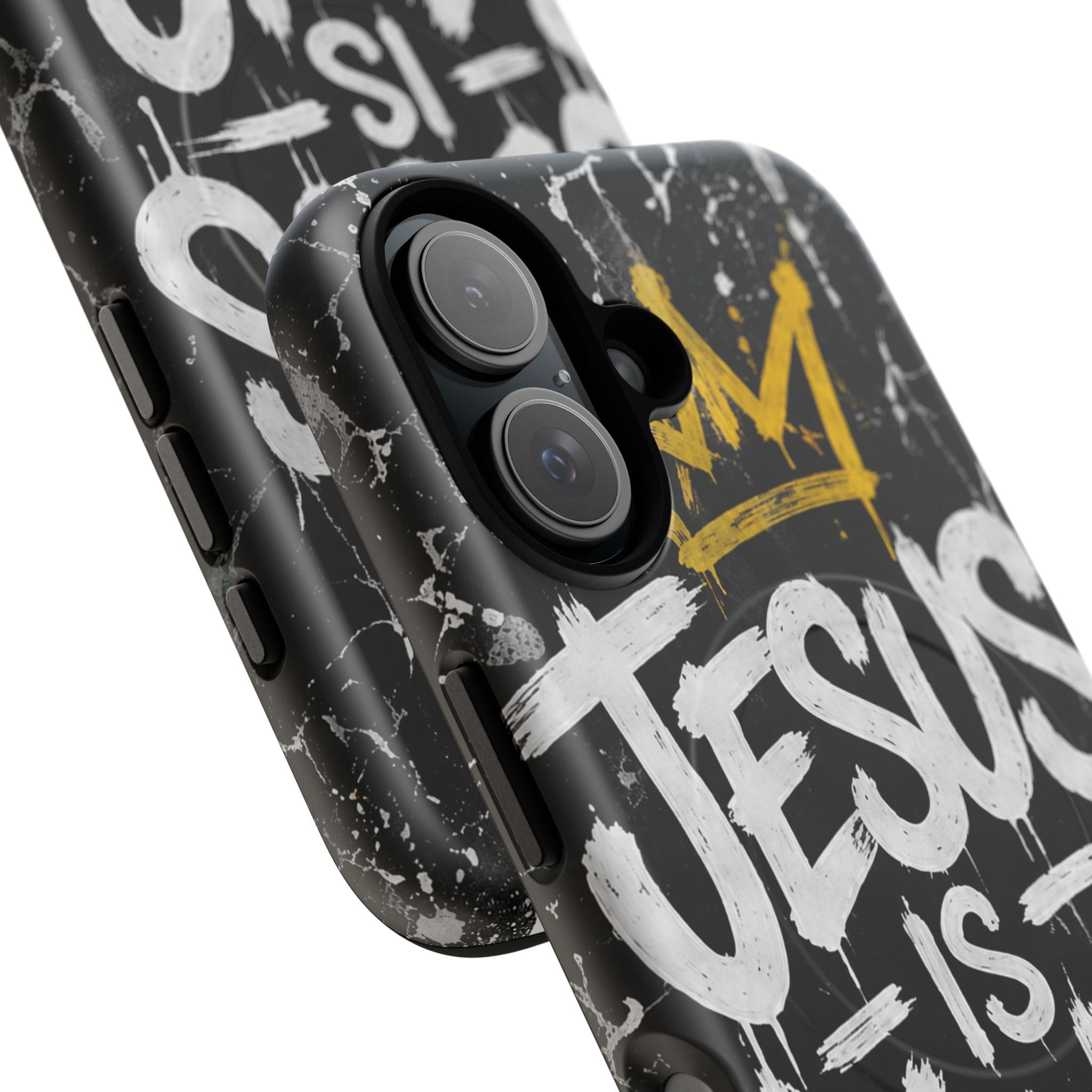 Jesus Is King Christian Graffiti Tough Magnetic Phone Case