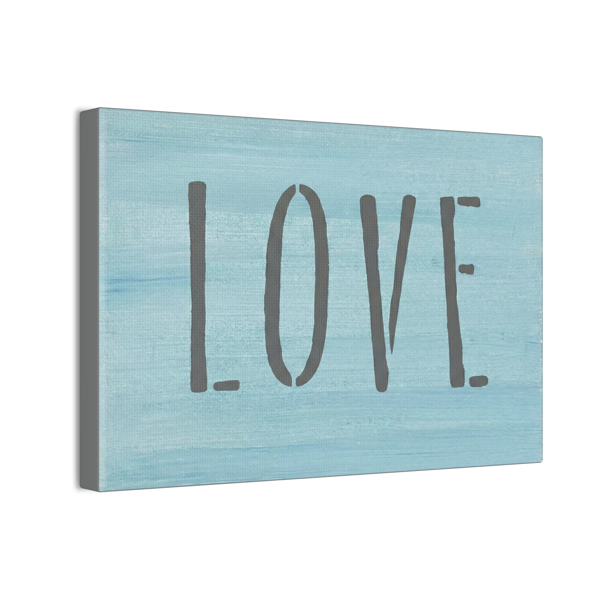 LOVE Christian Canvas Wall Art | Minimalist Faith Quote Print | Modern Neutral Home Decor | Scripture Inspired Wall Art