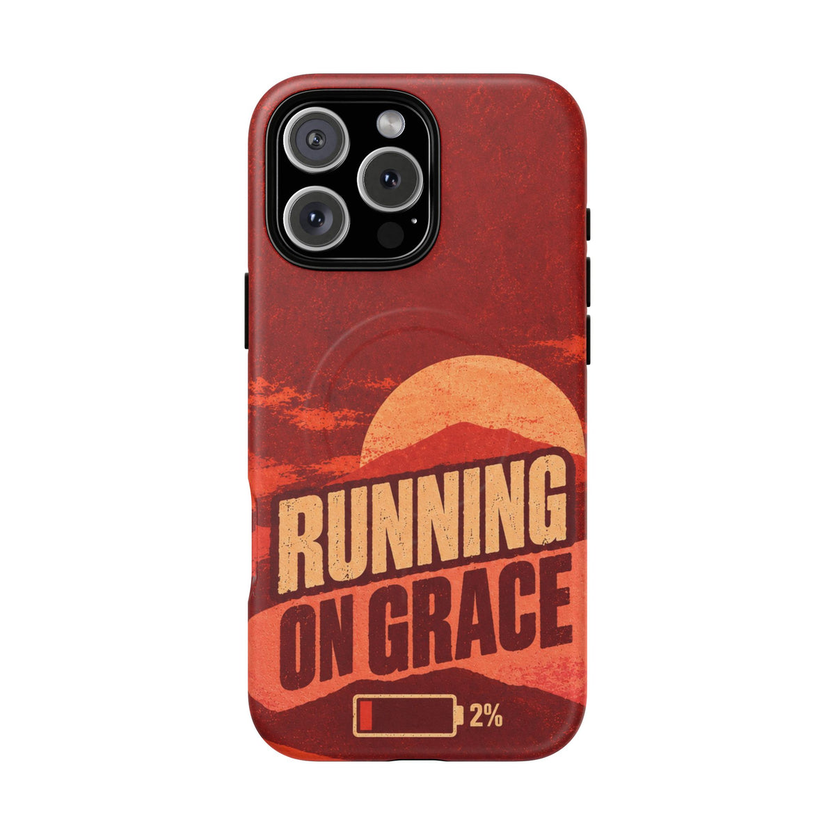 Running on Grace Christian Tough Magnetic Phone Case