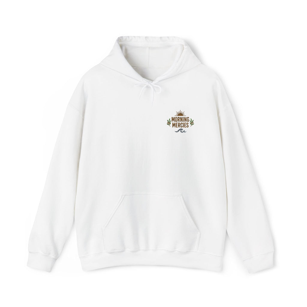 Faith Floral Hoodie, Christian Embroidered Hoodie, Minimalist Faith Sweatshirt, Small Chest Floral Logo, Neutral Christian Gift