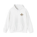 Faith Floral Hoodie, Christian Embroidered Hoodie, Minimalist Faith Sweatshirt, Small Chest Floral Logo, Neutral Christian Gift