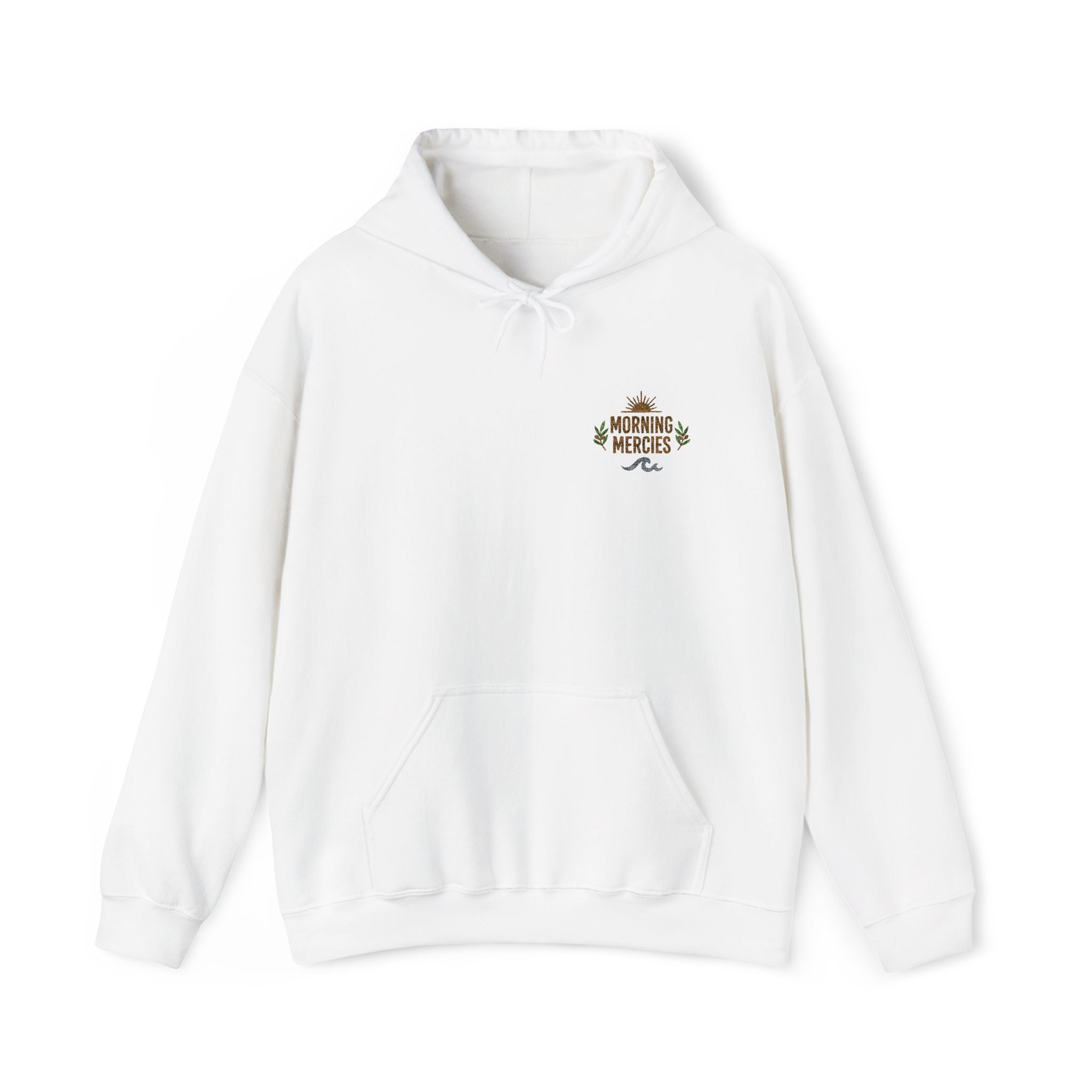 Faith Floral Hoodie, Christian Embroidered Hoodie, Minimalist Faith Sweatshirt, Small Chest Floral Logo, Neutral Christian Gift