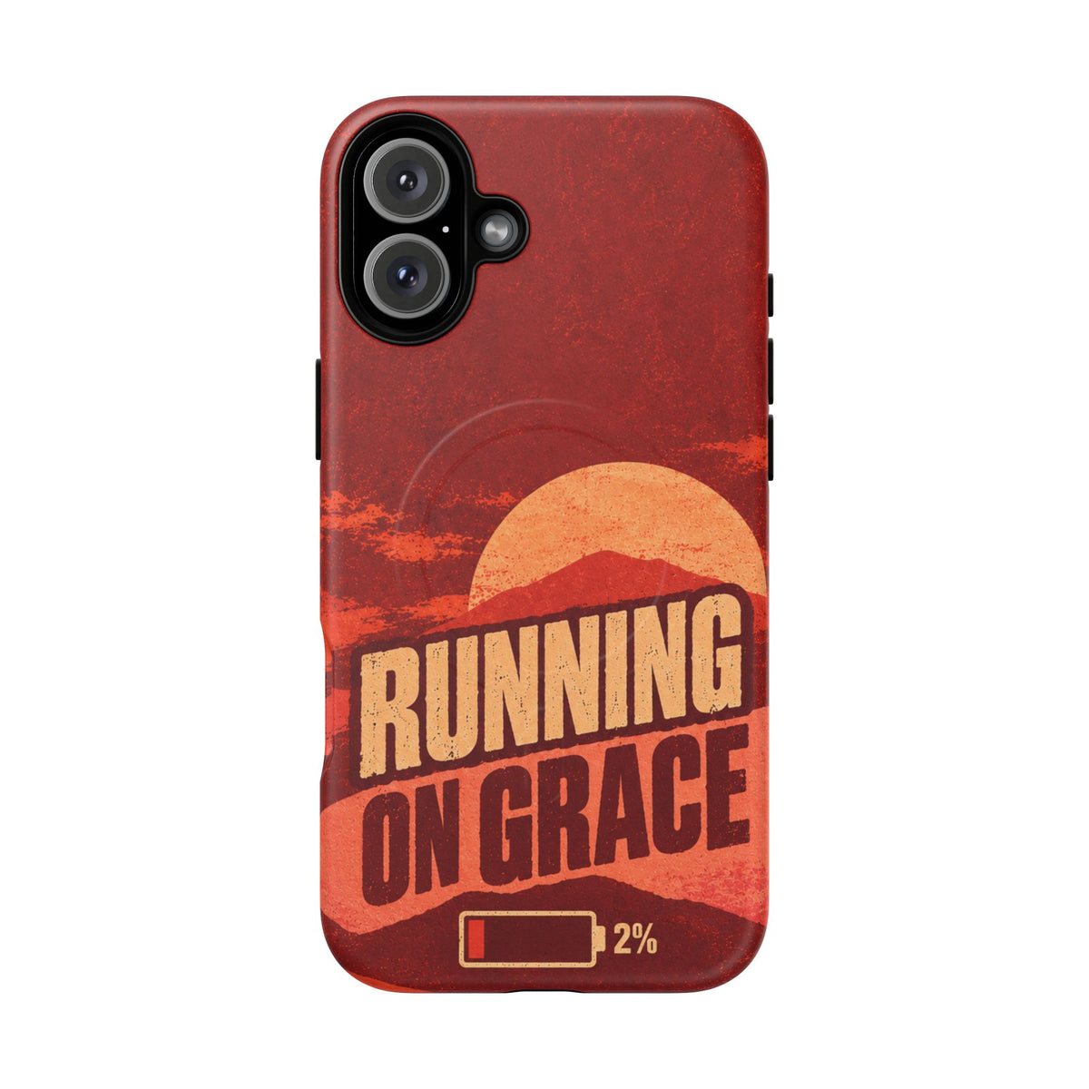 Running on Grace Christian Tough Magnetic Phone Case