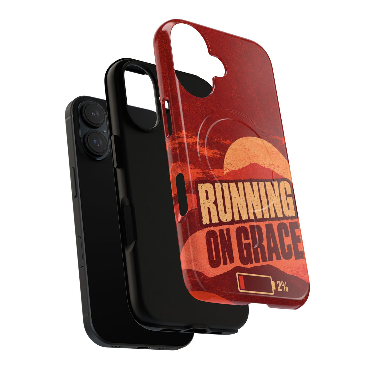 Running on Grace Christian Tough Magnetic Phone Case