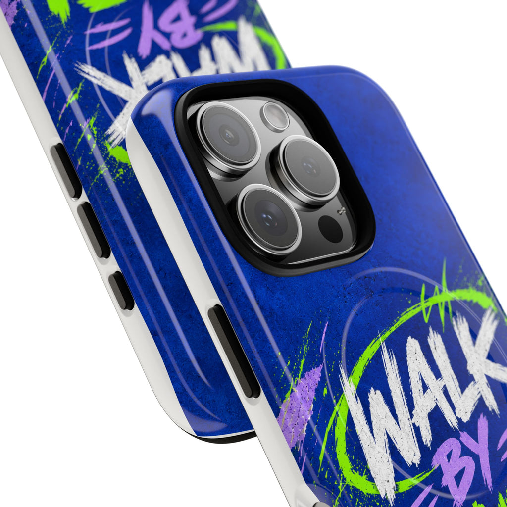 Walk by Faith Not by Screen Time Christian Tough Magnetic Phone Case