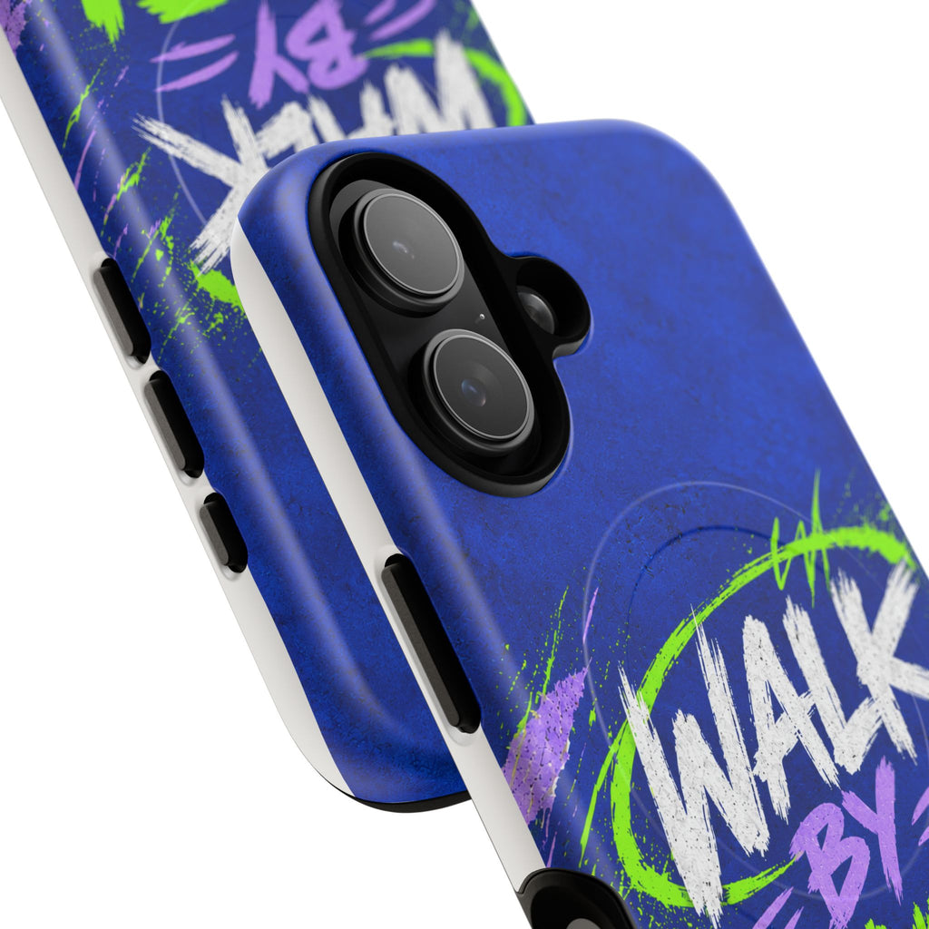 Walk by Faith Not by Screen Time Christian Tough Magnetic Phone Case