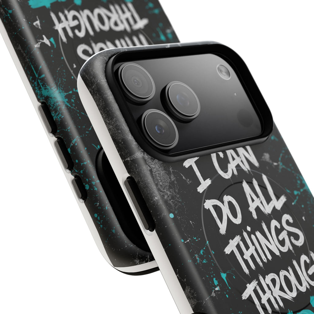 Through Christ Philippians 4:13 Tough Magnetic Phone Case