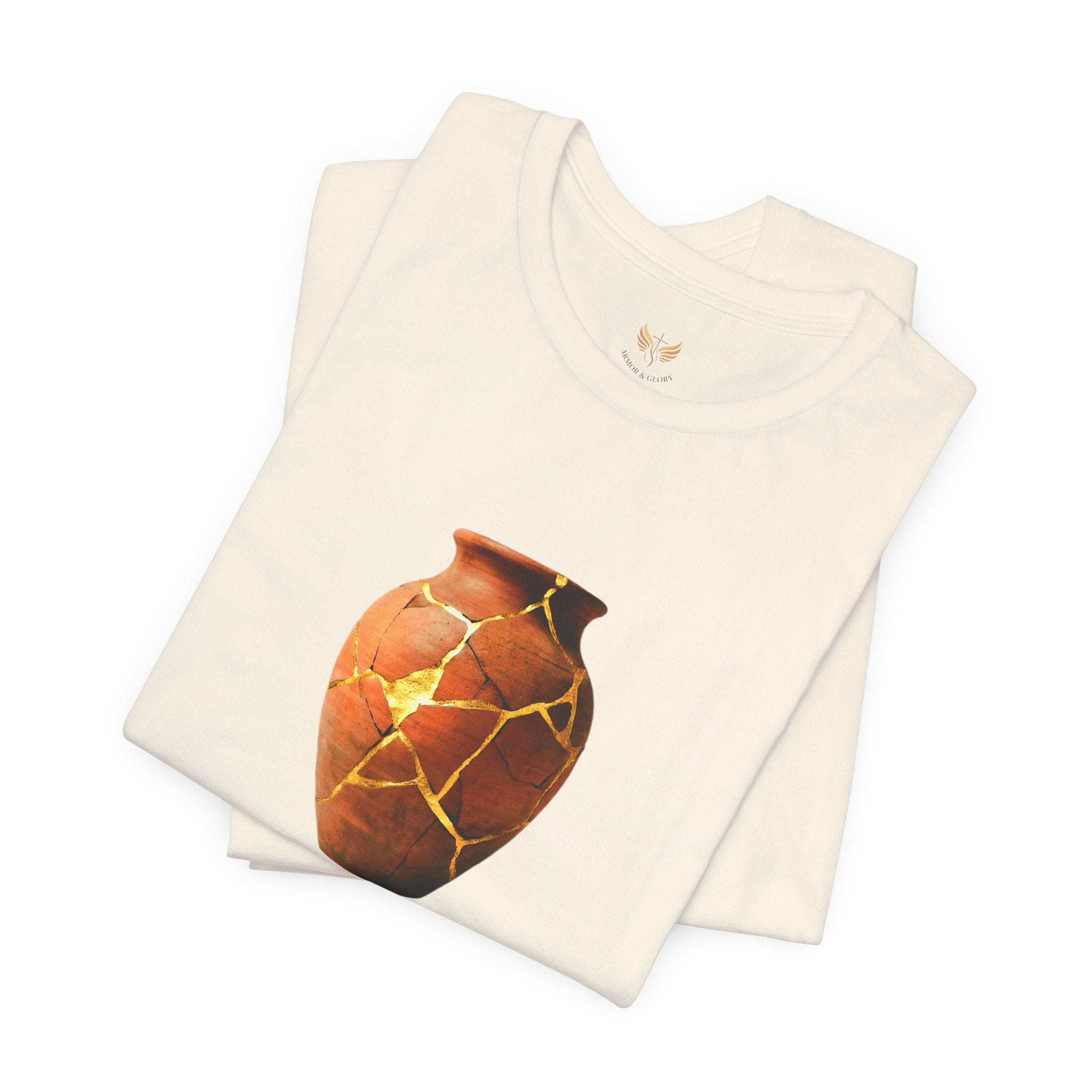 Made New Christian Shirt, Kintsugi Jar Graphic Tee, New Creation Faith Shirt, 2 Corinthians 5 17, Christian Gift