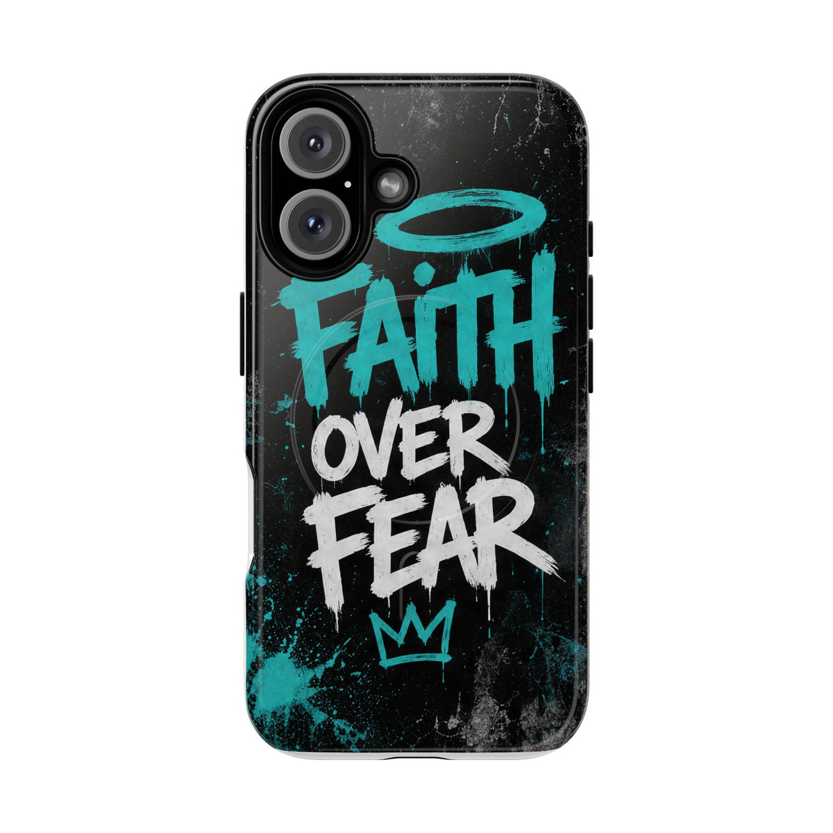 Faith Over Fear Christian Graffiti Phone Case