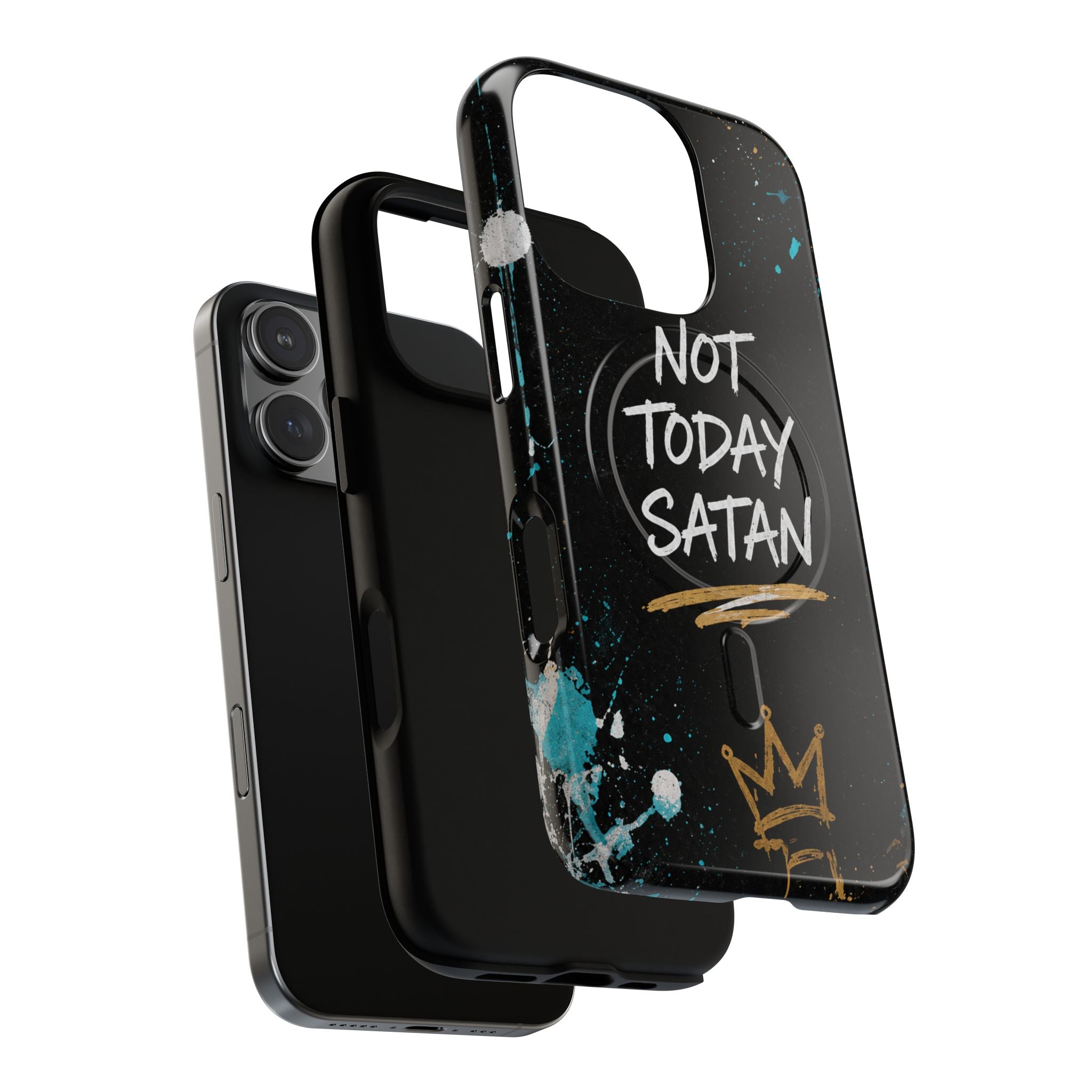 Not Today Satan Christian Tough Magnetic Phone Case