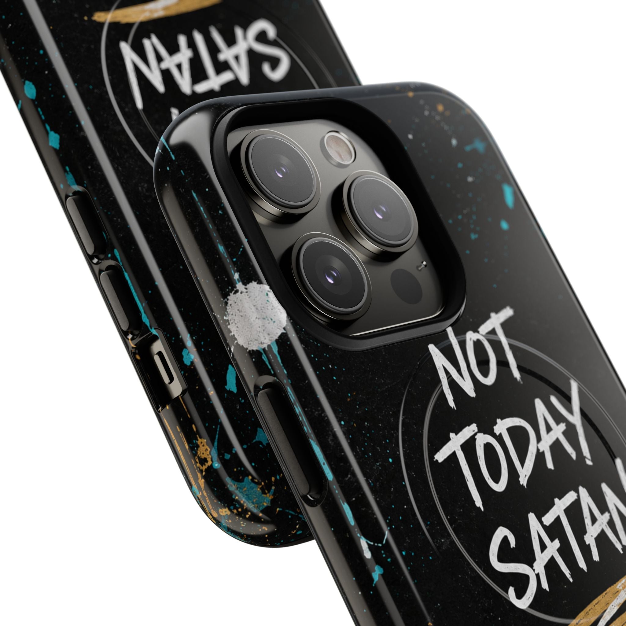 Not Today Satan Christian Tough Magnetic Phone Case