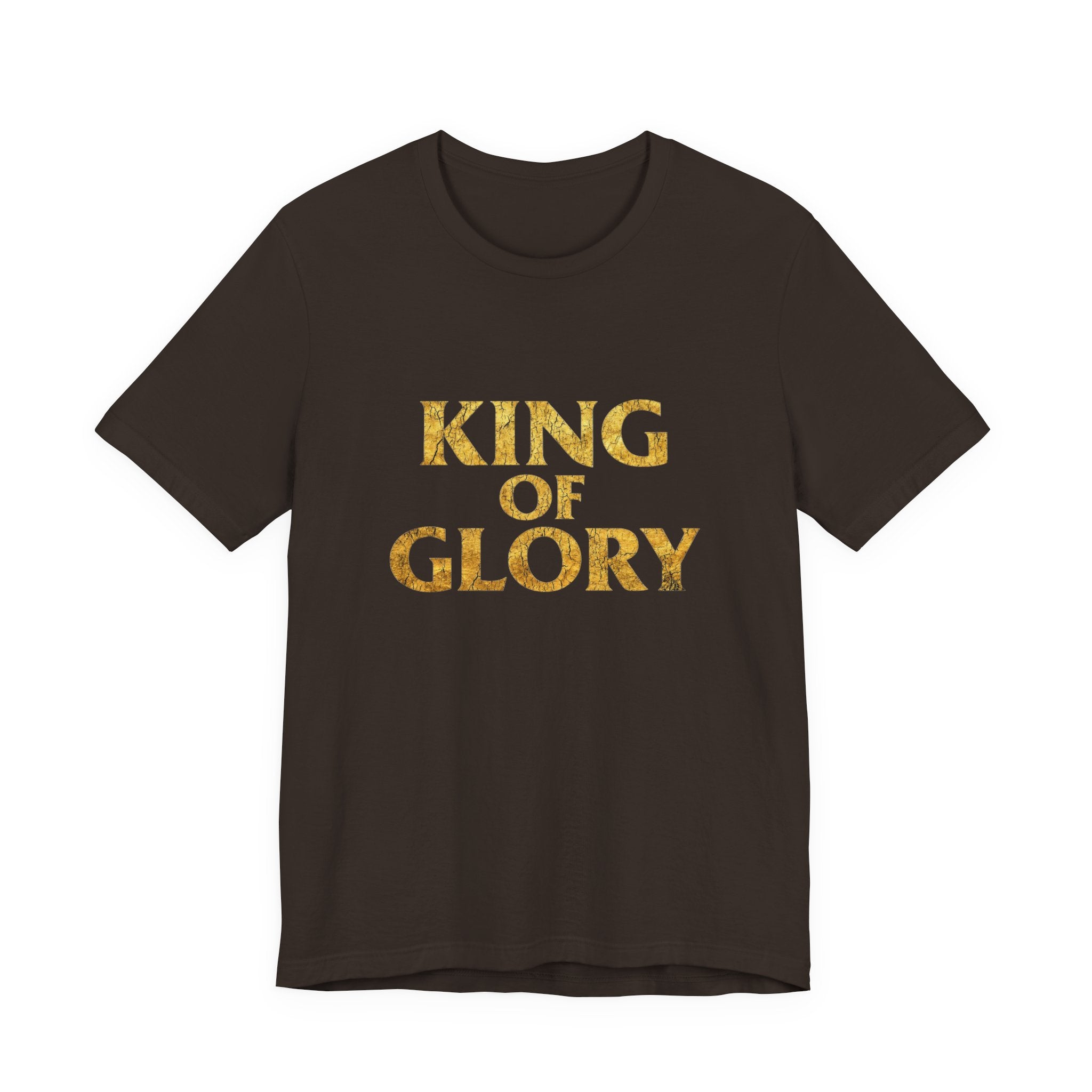 King of Glory T-Shirt | Gold Text Christian Faith Tee