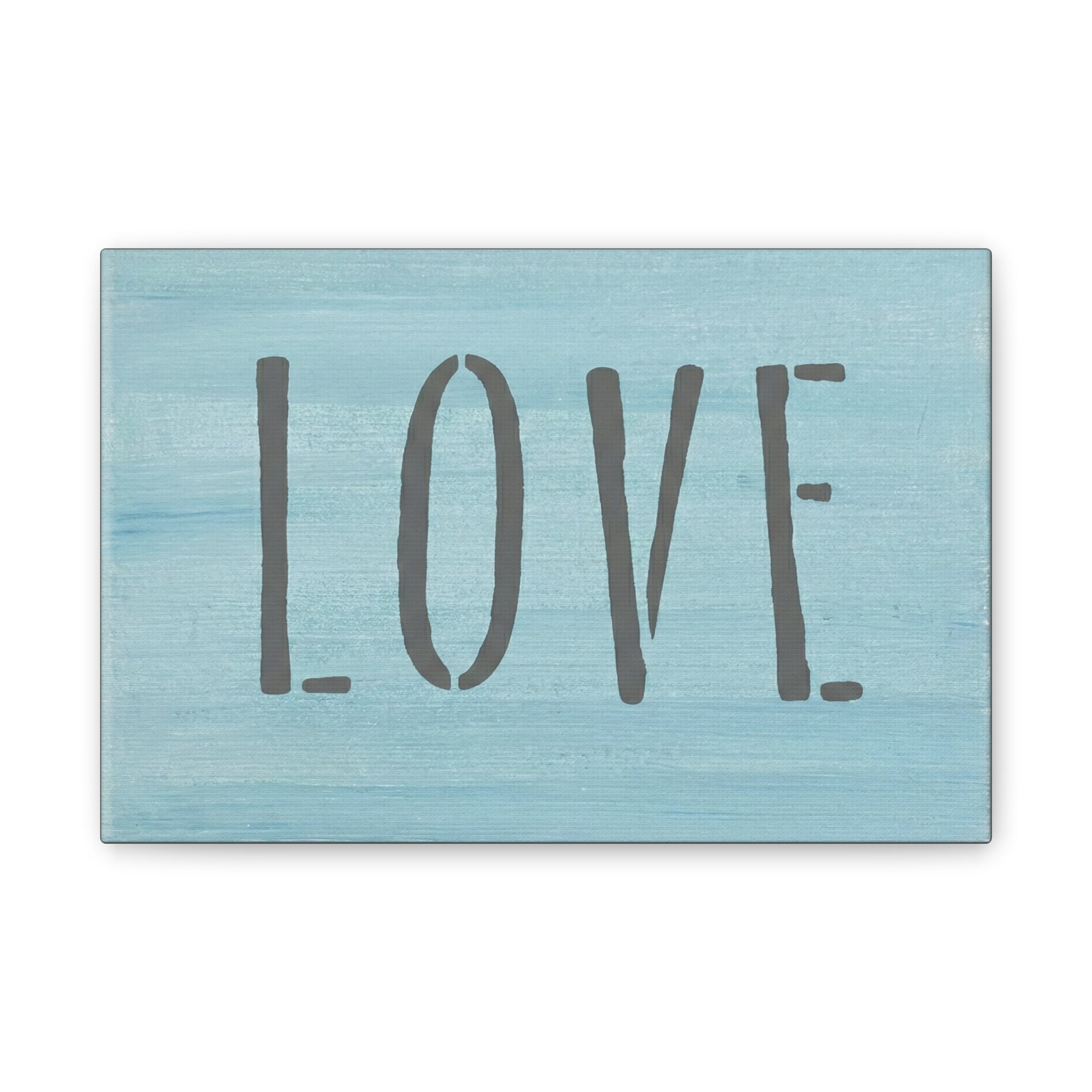 LOVE Christian Canvas Wall Art | Minimalist Faith Quote Print | Modern Neutral Home Decor | Scripture Inspired Wall Art