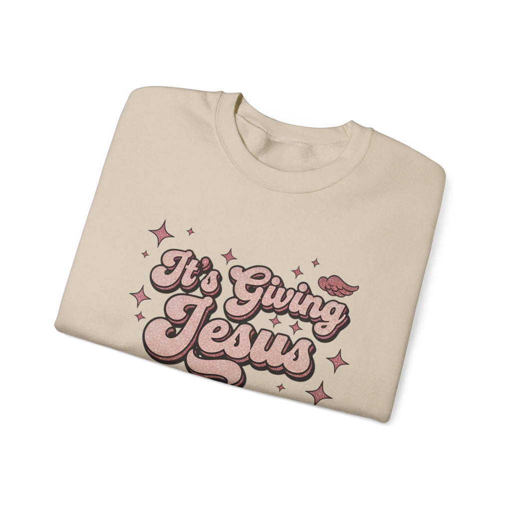 Its Giving Jesus Sweatshirt  Christian Crewneck  Faith Streetwear  Cozy Religious Gift  Unisex Christian Apparel