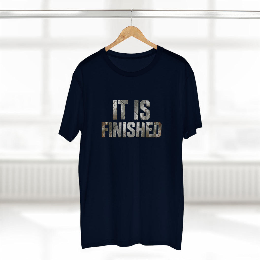 It Is Finished tee | Christian Scripture shirt, 1 Corinthians 9:27 back text