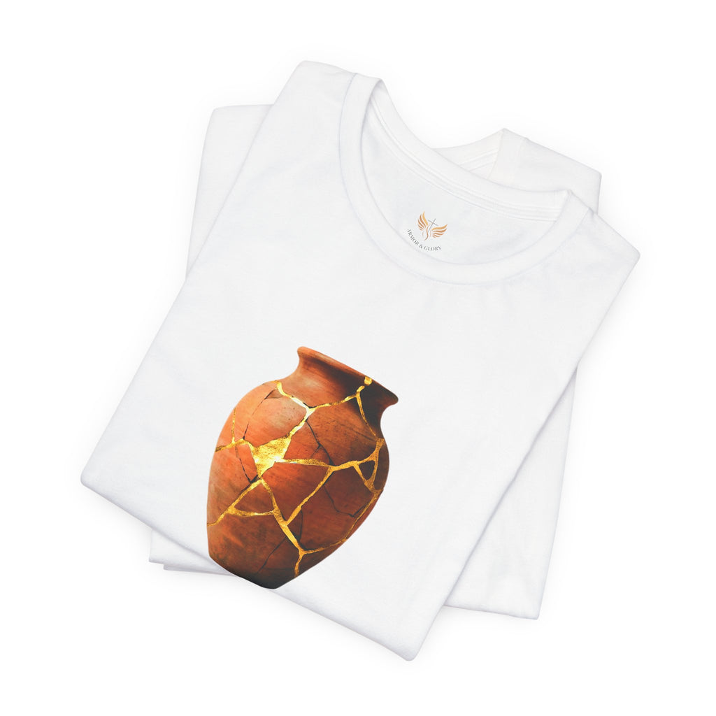 Made New Christian Shirt, Kintsugi Jar Graphic Tee, New Creation Faith Shirt, 2 Corinthians 5 17, Christian Gift