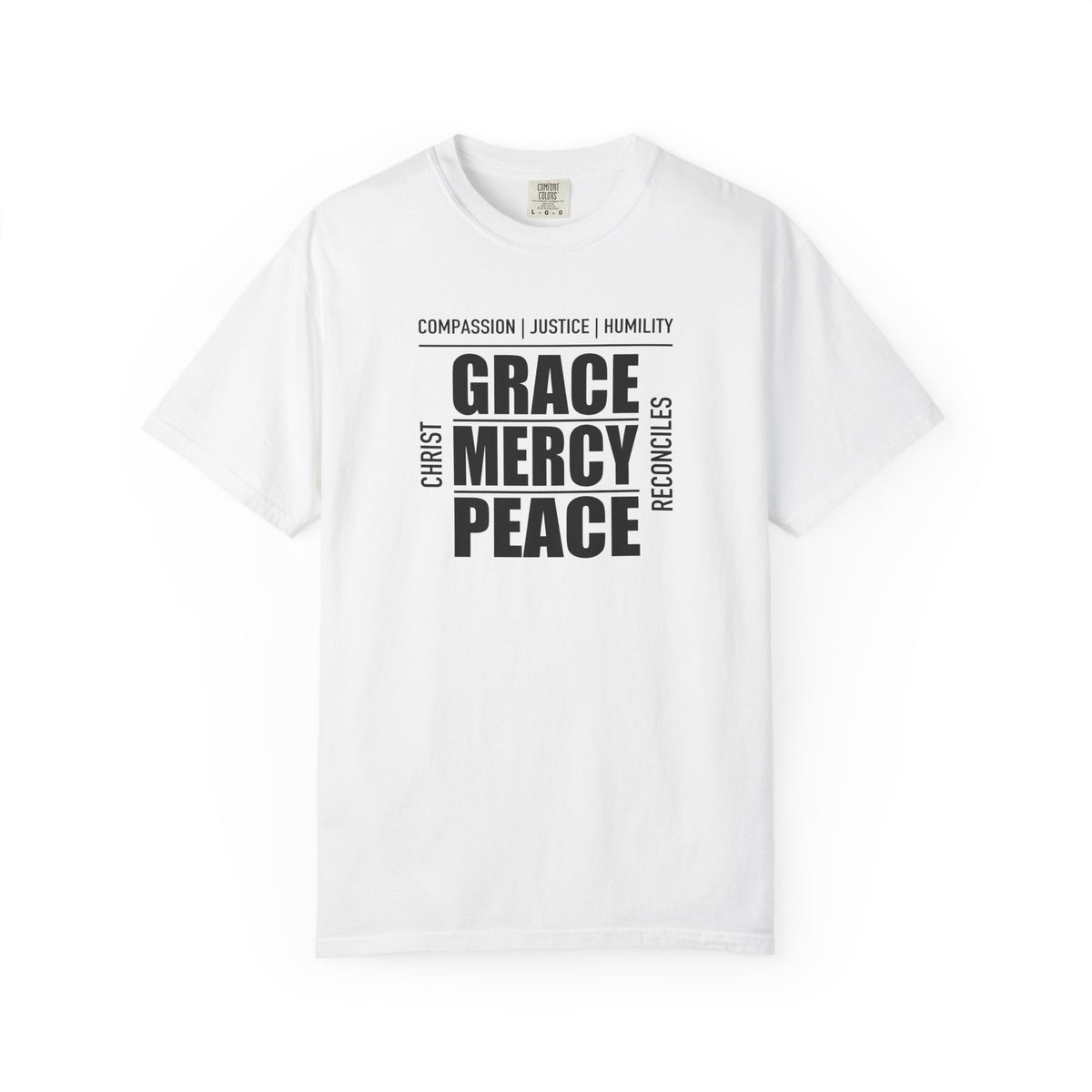 Grace Mercy Peace | Christian Tee