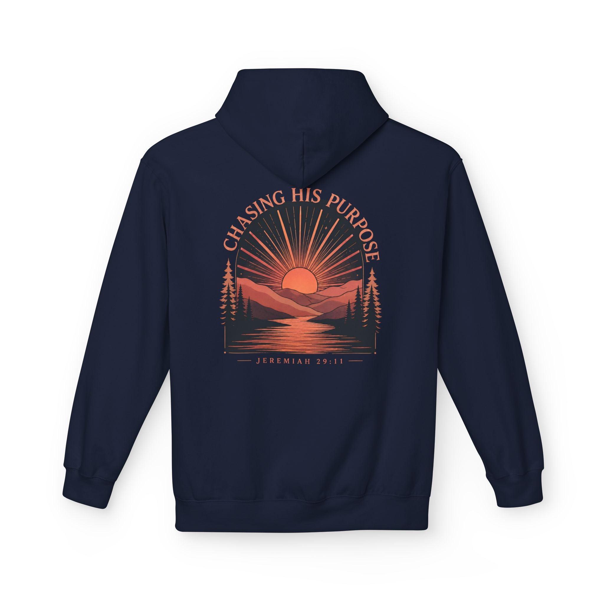 Chasing His Purpose Hoodie, Jeremiah 29:11 Hoodie, Christian Hoodie, Faith Based Sweatshirt, Christian Streetwear, Religious Gift