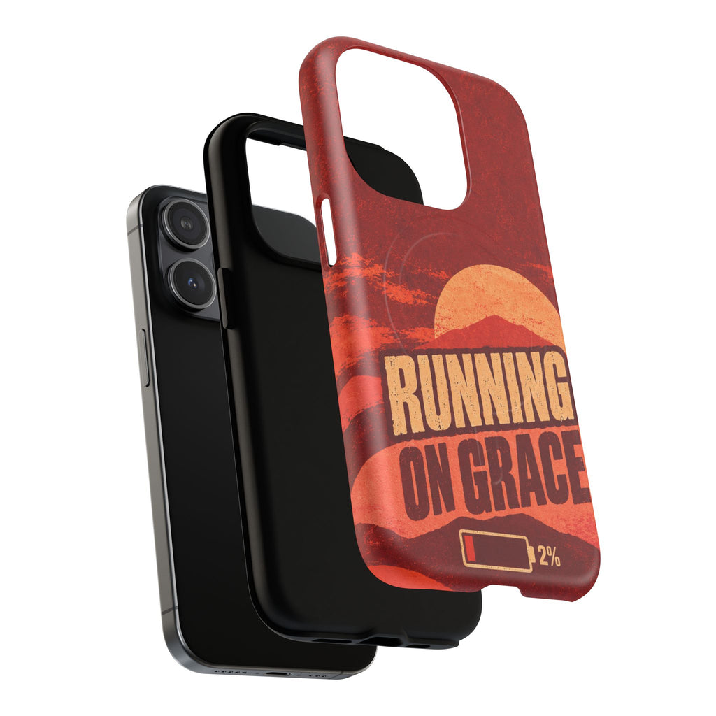 Running on Grace Christian Tough Magnetic Phone Case