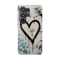 Heart Of The King Christian Phone Case for Samsung Galaxy S26 Series | Cross & Heart