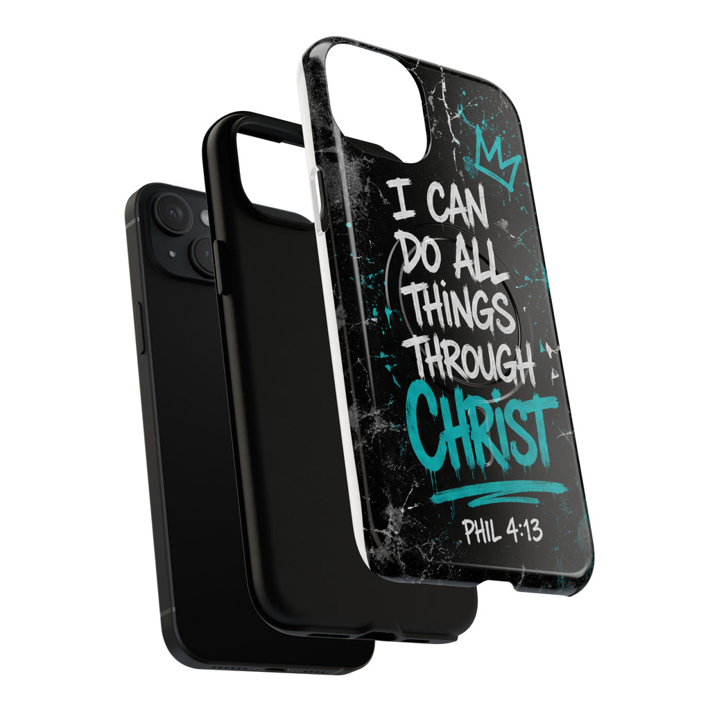Through Christ Philippians 4:13 Tough Magnetic Phone Case