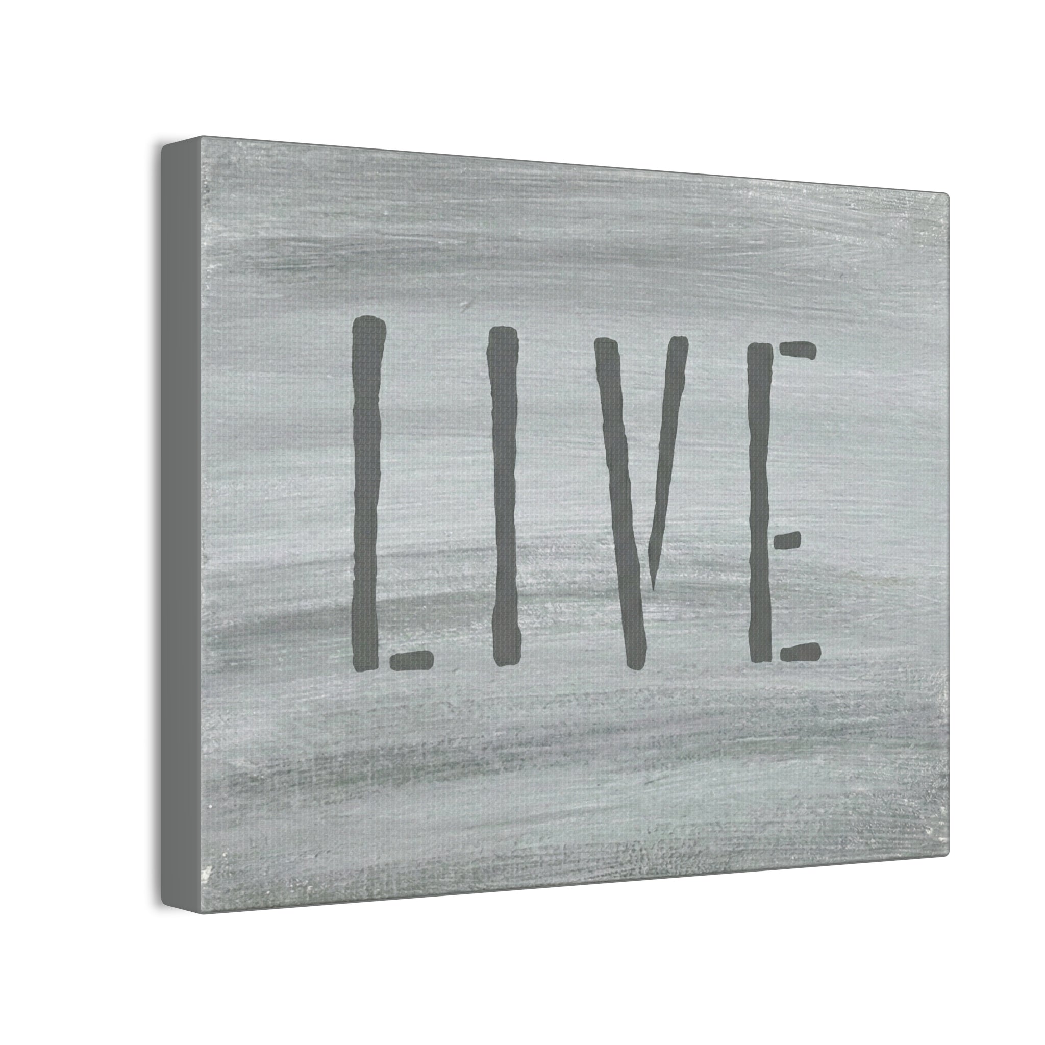 LIVE Christian Canvas Wall Art | Minimalist Faith Quote Print | Modern Neutral Home Decor | Scripture Inspired Wall Art