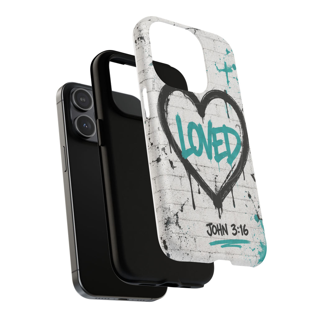 Loved John 3:16 Christian Tough Magnetic Phone Case