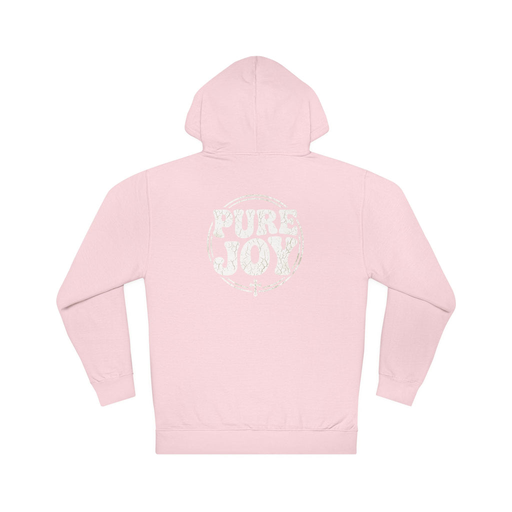 Pure Joy circle logo Hoodie | Psalm 16:11 faith scripture sweatshirt