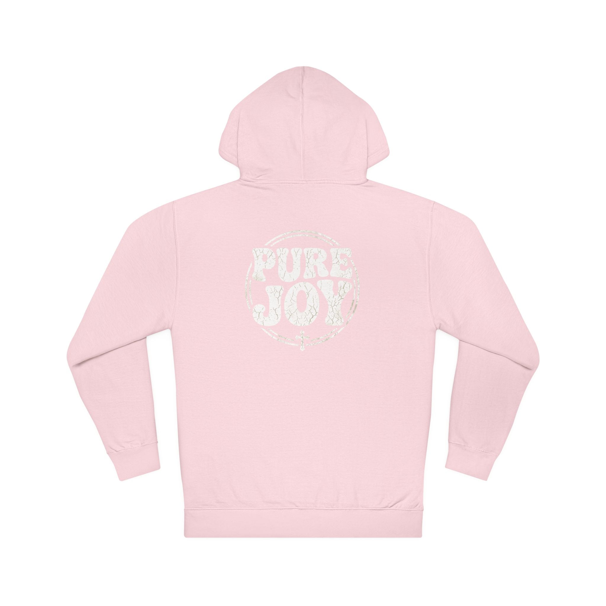 Pure Joy circle logo Hoodie | Psalm 16:11 faith scripture sweatshirt