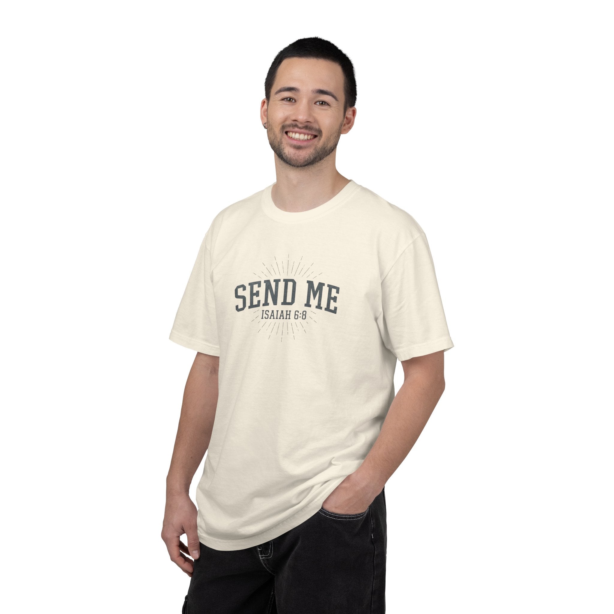 SEND ME Christian T Shirt, Isaiah 6:8 Bible Verse, Vintage Faith Apparel, Gift for Christian, ArmorNGlory