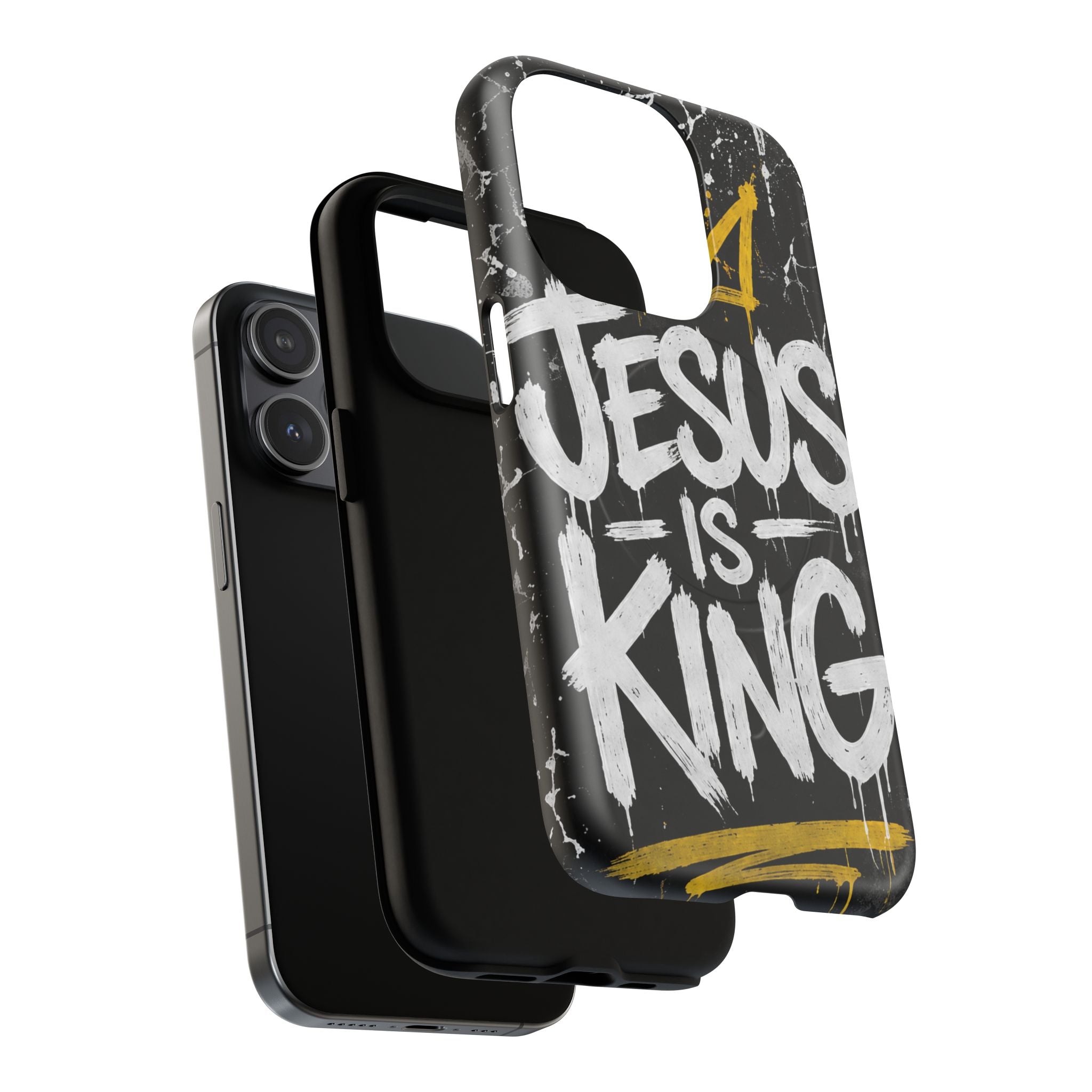 Jesus Is King Christian Graffiti Tough Magnetic Phone Case