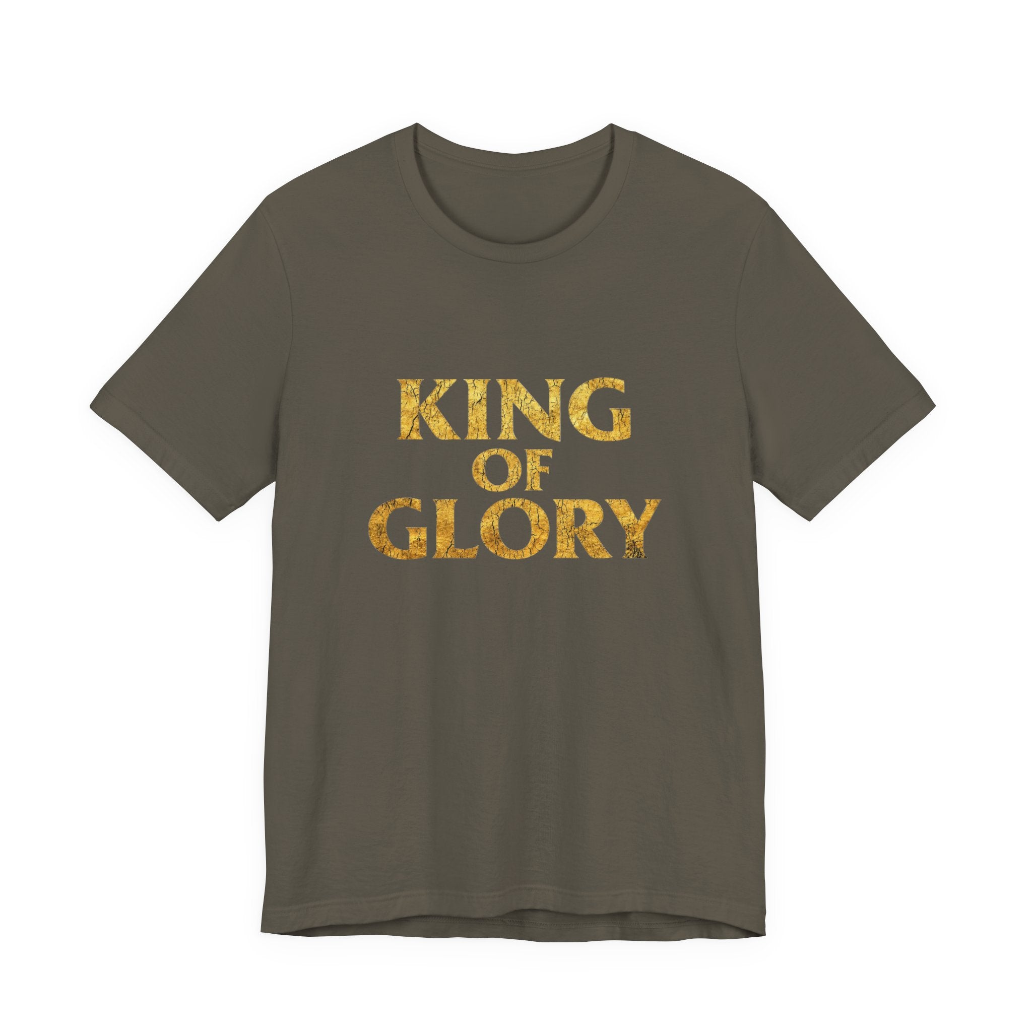 King of Glory T-Shirt | Gold Text Christian Faith Tee