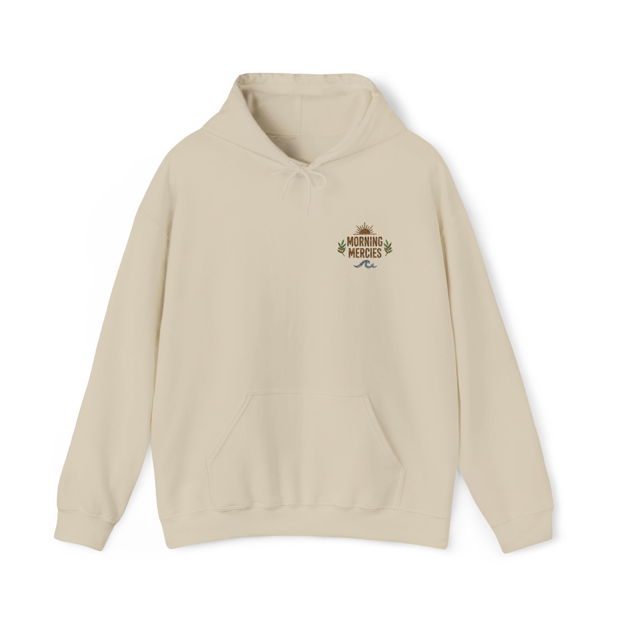 Faith Floral Hoodie, Christian Embroidered Hoodie, Minimalist Faith Sweatshirt, Small Chest Floral Logo, Neutral Christian Gift