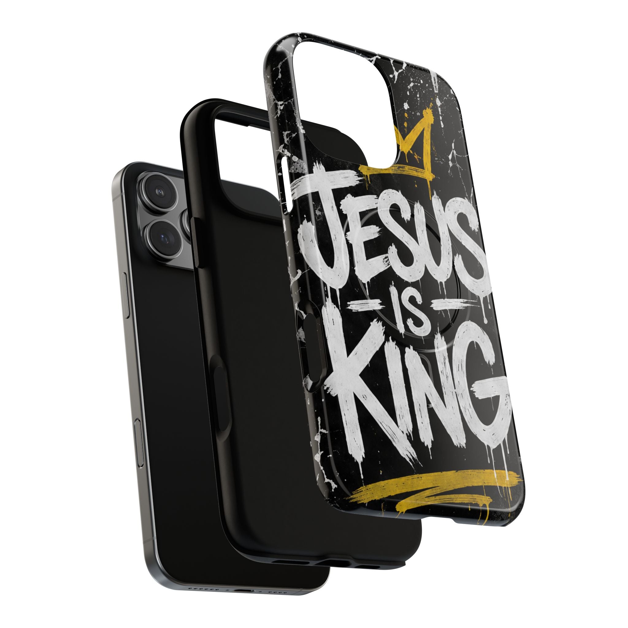 Jesus Is King Christian Graffiti Tough Magnetic Phone Case