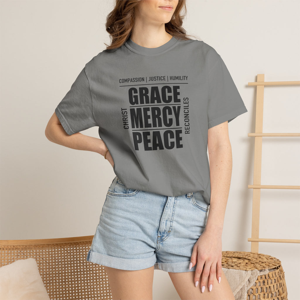 Grace Mercy Peace | Christian Tee