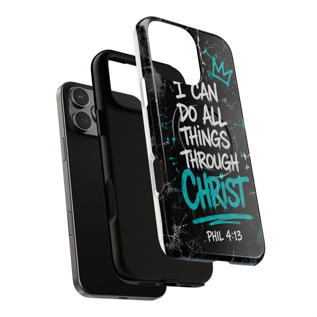 Through Christ Philippians 4:13 Tough Magnetic Phone Case