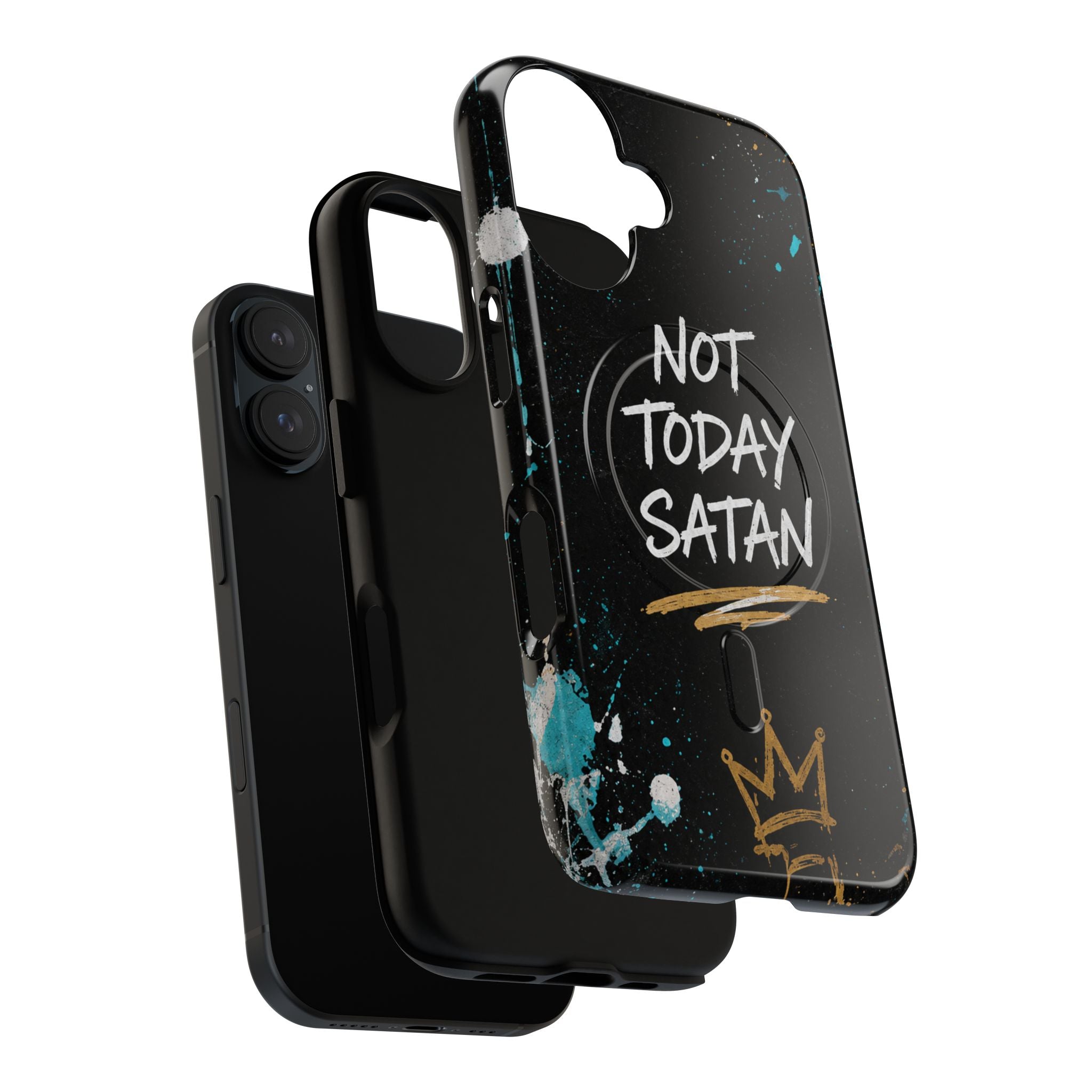 Not Today Satan Christian Tough Magnetic Phone Case