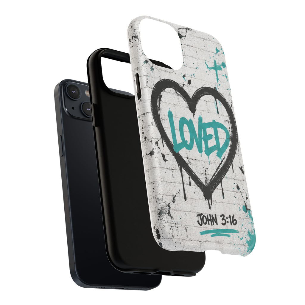Loved John 3:16 Christian Tough Magnetic Phone Case