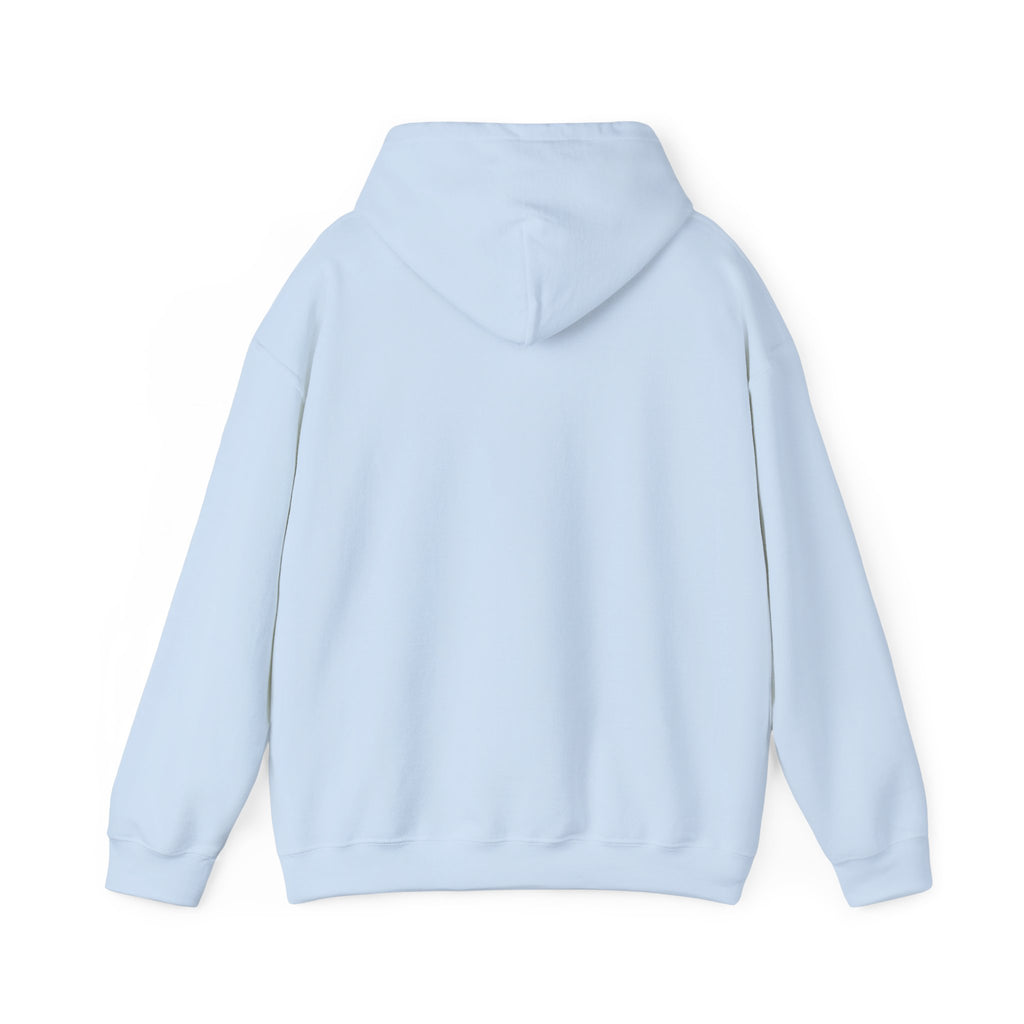 Faith script with heart Hoodie | White vertical faith design